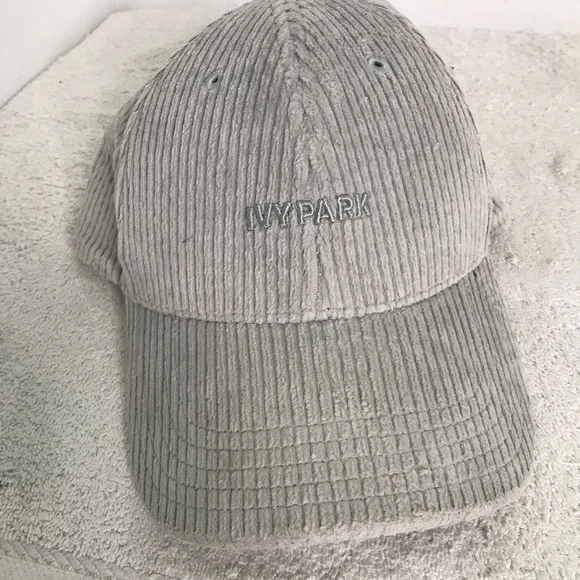 Ivy Park Adidas Corduroy Gray Baseball Hat - Picture 11 of 11